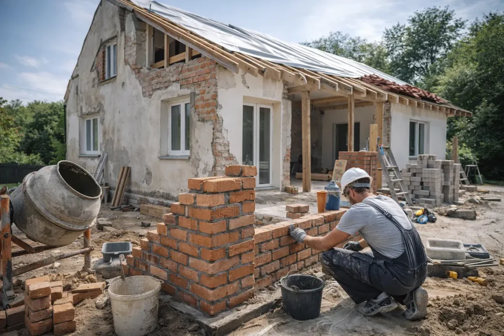 Ремонт приватного будинку у Львові — процес фасадних та будівельних робіт
